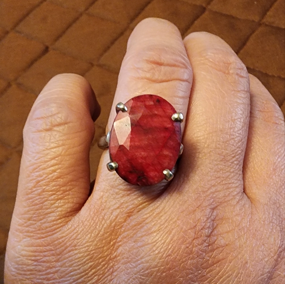 925 Ruby Ring - image 2